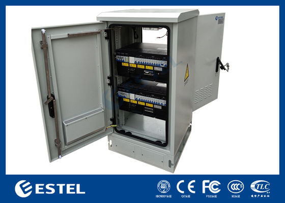 18kW 300A 통신 전원 시스템이 장착된 옥외 통신 캐비닛, DC 전원 공급 장치 정류기 통신 장비 캐비닛