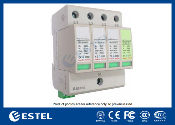 M1L385-40 II 전력 분배용 서지 보호 장치(SPD) - 40kA 서지 전류, 230V/400VAC, 원격 알람 포트, DIN 레일 설치, IP20, Class C 보호