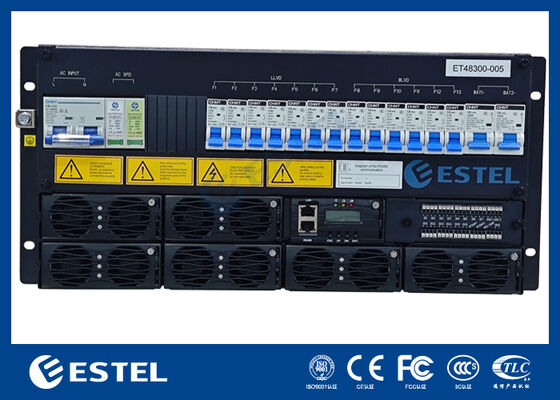 네트워크 관리 및 제어를 위해 RS485 인터넷 포트, 드라이 접점 및 원격 모니터링 기능을 제공하는 통신 정류기 시스템