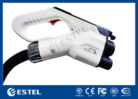 3단계 CE 고속 충전 EV 충전기 25kW 50A DC 2 개의 총과 함께 벽에 장착