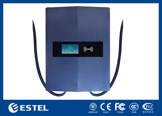 3단계 CE 고속 충전 EV 충전기 25kW 50A DC 2 개의 총과 함께 벽에 장착
