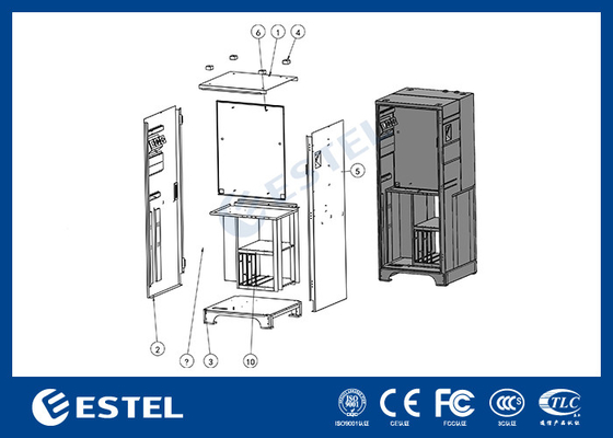 DC 60kw 및 AC 43KW 전기 자동차 충전소 EV 충전소 충전소