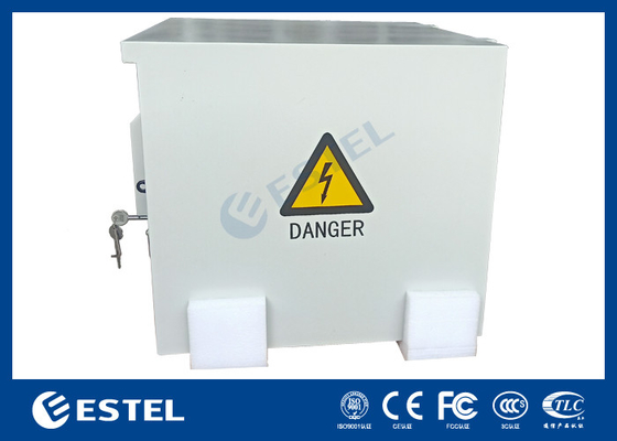 폴리에스터 파우더 코팅 야외 통신 캐비닛 두 AC220V 50Hz 팬 ET6060500A-9U