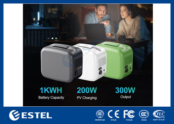 ESTEL eCandle 1KWH 휴대용 발전소 LiFePO4 배터리 태양광 충전 300W 출력 UPS 백업