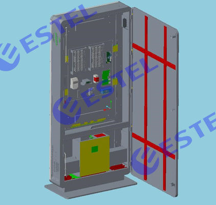 간이 건축물/LCD 감시자 옥외 내각 에어 컨디셔너 500W 220VAC 50Hz 높은 정밀도