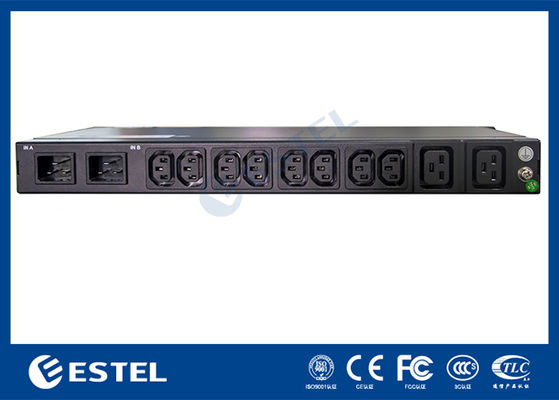 200-240VAC 2x16A 듀얼 입력 스위치드 랙 PDU (KN-1 보호 모니터링 포함)