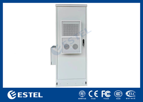 PDU 및 사이드 박스가 있는 옥외 통신 캐비닛 40U IP55 보호 등급 2000W 냉각 용량 220VAC/48VDC 입력 전압