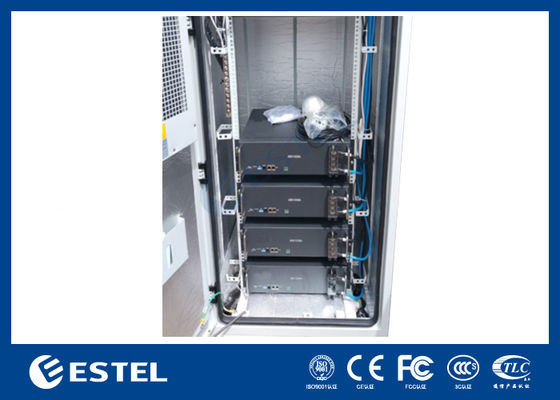 18kW 300A 통신 전원 시스템이 장착된 옥외 통신 캐비닛, DC 전원 공급 장치 정류기 통신 장비 캐비닛