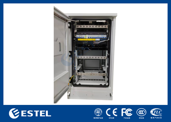24kW 통신 전원 시스템이 장착된 옥외 통신 캐비닛, DC 전원 공급 장치 정류기 통신 장비 캐비닛