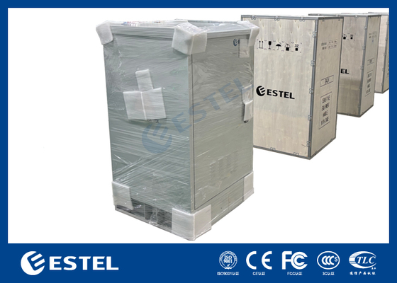 24kW 통신 전원 시스템이 장착된 옥외 통신 캐비닛, DC 전원 공급 장치 정류기 통신 장비 캐비닛