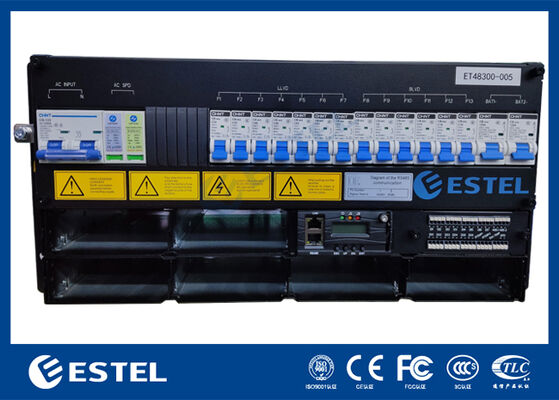 IP55 전기와 배터리를 위해 두 줄의 두 개의 칸막이를 가진 두 객실 통신 전력 시스템