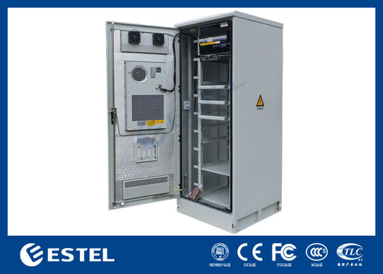 24kW 통신 정류기 전원, 온도 제어 IP65 옥외 38U 인클로저