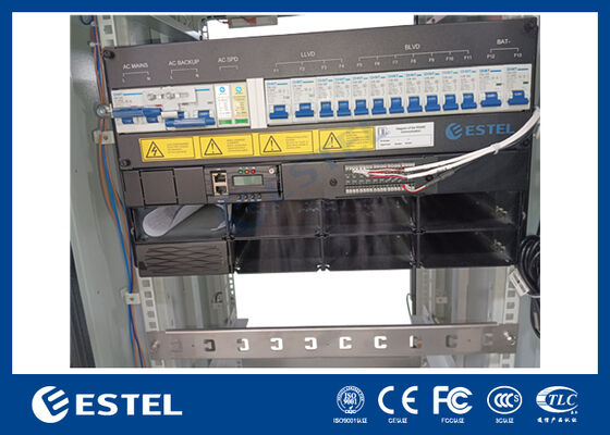 21U IP55 통합 통신 캐비닛 (DC48V 24kw 정류기 시스템 LLVD BLVD 포함)