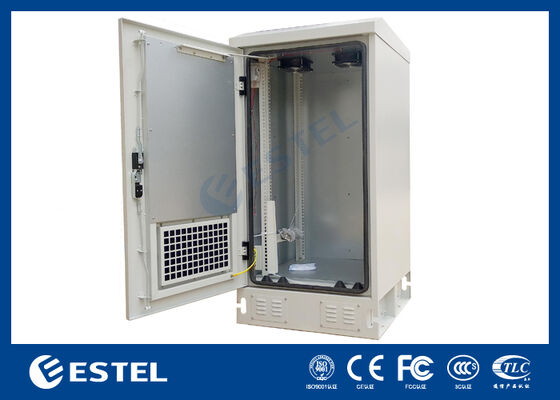 네트워크 장비에 대한 옵션 500w 에어컨을 가진 컴팩트 20U IP55 야외 캐비닛