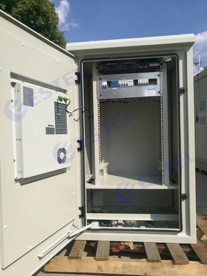 21U 19 인치 랙이 있는 DC 에어 컨디셔너 냉각 극 산 인클로저 전원 공급 장치