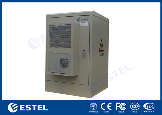 식기 위한 에어컨과 두 문 16U IP65 야외 텔레콤 내각 바닥 장착대